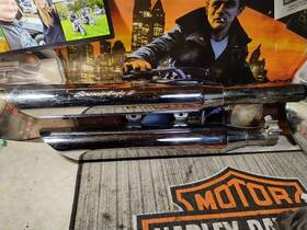 80220-02 Harley-davidson Oem Screamin Eagle Ii Softail Slip On Mufflers
