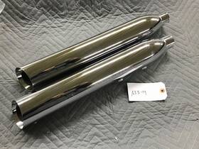 80528-07 Harley-davidson 80529-07 2007 Flstn Softail Deluxe Slash Out Mufflers Oem