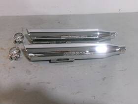 80610-07 Harley Davidson 2007-2008 Dyna Super Glide Screamin Eagle Mufflers Used