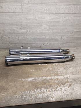 80848-10b Harley-davidson Ultra Electra Glide Screamin Eagle Fatshotz Mufflers Slip Ons