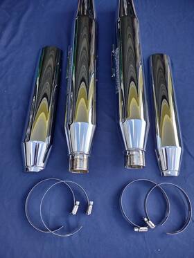 Harfxd1584 Harley-davidson Harfxd1584/1688 Genuine Slip-on Exhaust Pipes Ft08-ft17 Dyna Cruiser Models