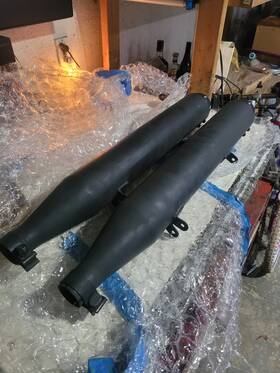 Hdvrod92 Harley-davidson 2012 Vrscf Muscle V Rod Slip-on Exhaust Pipe Muffler Set