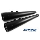 Hdmf-mp1718bb Sharkroad Black Megaphone Mufflers Exhaust For Harley Touring Dresser