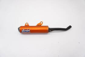 Slx125kt19or Hgs Ktm 125 Sx Aluminum Anodized Exhaust Silencer Orange Husqvarna Tc 19-22