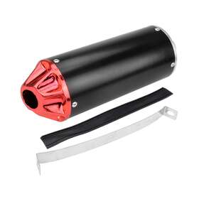 Hb086-red Hiaors Aluminum Red 28mm Motorcycle Exhaust Muffler For Crf50 Xr50 Klx Ssr Thumpstar