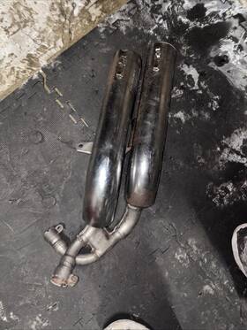 18100-mn0-003 Honda Left Side Mufflers 87 Vf700 Vf 700 88 Vf750 Super Magna Exhaust Pipe Tail