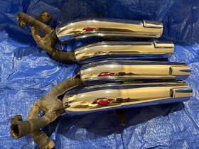 18200-mn0-003 Honda 1987 Magna Vf700c Exhaust Muffler Set Right And Left Oem