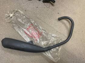 18300-312-677 Honda Nos New 1971 1972 Sl350 Right Rh Muffler Exhaust Headpipe 71 72 Dent