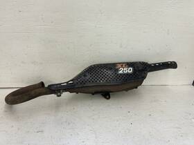18300-329-777 Honda 1974 Xl 250 Used Exhaust Pipe Muffler Heat Shield