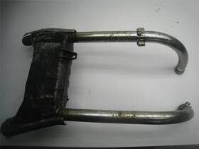 18300-mb0-772 Honda 1983 Vf750 S Vf 750 Sabre Exhaust Muffler Chamber With Flanges