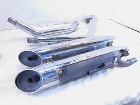 18300-mem-770 Honda 2004-2009 Vtx1300 Vtx 1300 Vtx1300c Lower Exhaust Header And Muffler Pipes