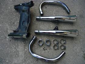 18310-mc0-670 Honda 82-86 Nighthawk Cb450 Exhaust Muffler Header Pipes Comp Oem Cm450 Cb450sc