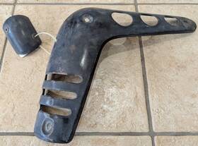 18318-gm8-003za Honda 85-86 Gyro Tg50 Muffler Guard Exhaust Shield Large Small Oem Metal Cover