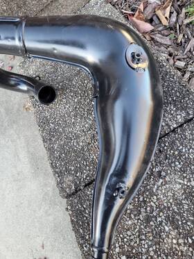 18330-169-700 Honda 1981 Cr80r Muffler Exhaust. Nice Condition With Some Small Dings