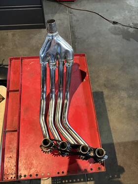 18340-377-315 Honda 1976 Cb400 Super Sport Four Exhaust Header/ Joints Used