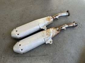 18400-k95-a20 Honda Oem Crf250r Crf 250r 2018 2019 18 19 Exhaust Muffler Lh And Rh Crf250rx