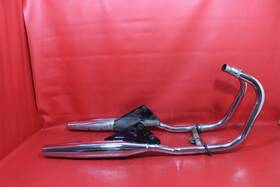 18400-kr3-770 Honda 85-86 Rebel 250 Cmx250c Oem Full Exhaust System Mufflers Headers Good Cond