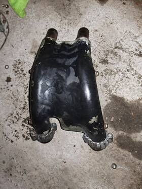 18420-mb0-003 Honda 1985 Vf700s Vf700 Sabre Rear Header Exhaust Muffler Center Middle