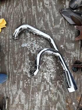 18420-mch-000 Honda 2002 2003 2004 Vtx1800c Oem Rear Muffler Exhaust Head Pipe #9