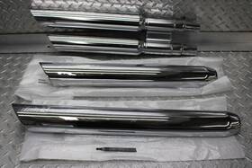 7811572 Honda 09-15 Fury Twin Slash Slip-ons Vance And Hines Exhaust Muffler Set New