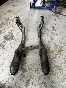 83701-463-740za Honda Gl1100 Goldwing Ft80-ft83 Complete Oem Exhaust System Mufflers