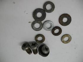 93500-06008-49 Honda 1978 Gl1000 Gl 1000 Goldwing Right Muffler Cover Screws