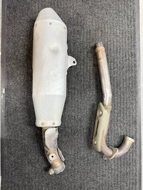 E6831 Honda 2004-2005 Crf250r Crf 250r Stock Muffler And Head Pipe