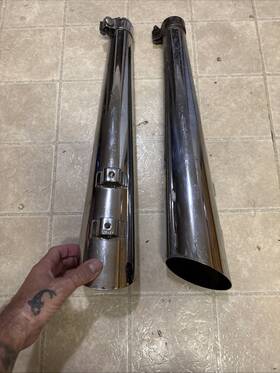 27622 Hooker Headers Performance Slip On Mufflers Harley Touring Exhaust Roadking Streetglide