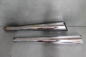 27643 Hooker Headers Harley Davidson Megaphone Tuned Flow Slip On Mufflers Repaired Tab