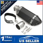 Htc5173864 Matcc Motorcycle Steel Exhaust Muffler Removable Silencer Carbon Fiber