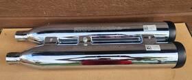 1262907-156-1262908-156 Indian Scout Pipes Mufflers Chrome Stock Take Offs Polaris 1262908-156 Oem