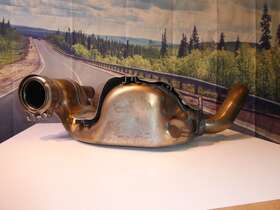 1263526 Indian Exhaust Resonator Dimpled 2022 Challenger Dark Horse Oh