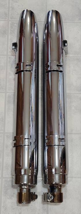 Imc-100-eu Indian Chrome Muffler Weld Chieftain Roadmaster Springfield 2014-19 Left And Right