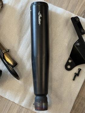2884111-266 Indian Motorcycle Stage 1 2-into-1 Full Exhaust System-black #2884111-266