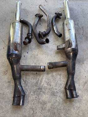 Bsau193tt2 Jama 1975-1979 Honda Gold Wing Gl1000 Headers And Mufflers-full Exhaust