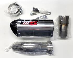 19-8003-123-02 Jardine Rt5 Polished Aluminum Slip On Exhaust Muffler