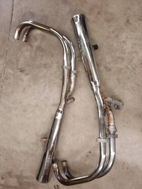 18001-1522 Kawasaki 1984 Kz550 Complete Exhaust System Mufflers Pipes