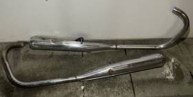 18001-223 Kawasaki 1974-1978 Kz400 D Mufflers Exhaust Pipes Oem