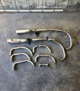 180011313 Kawasaki Rare Vintage Oem Kz1000 Exhaust System Khi Kzt00a
