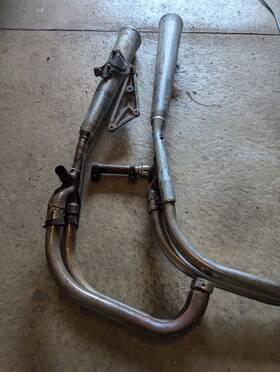 39178 Kawasaki 18002 18049 Kz750 Exhaust System Mufflers Pipes