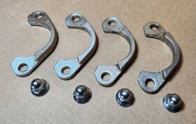18069-1064 Kawasaki 1985-2009 Vulcan 400 500 Oem Exhaust Pipe Holders With Nuts 8 723 Miles