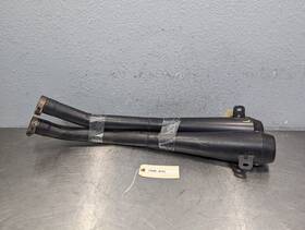 Ka9422 Kawasaki Ninja Zx14 2006-2012 M4 Black Retro Drag Slip-on Exhaust - Dual