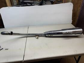 Oem27 Kawasaki 1983 Gpz305 Ex305 Gpz 305 Left Muffler Exhaust Head Pipe
