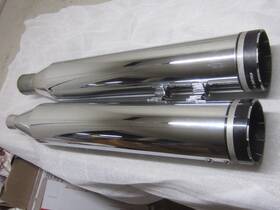 1801-1259 Khrome Werks Harley Ft19 Roadglide Hp-plus Mufflers Nice Used #3846