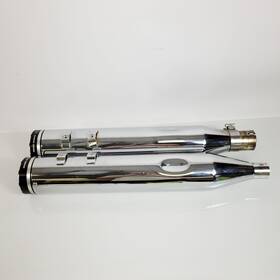 1801-1771 Khrome Werks 4.5 Inch Hp-plus Black Tracer Tip Mufflers For Harley 17-25 Touring Hd