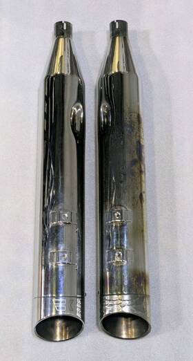 202660 Khrome Werks Harley-davidson 95-16 Touring 4.5 Inch Slash Cut Chrome Slip-ons