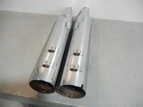 202725-rally Khrome Werks 2017-2023 Hd Touring M8 Mufflers 4.5 Inch Hp-plus Used