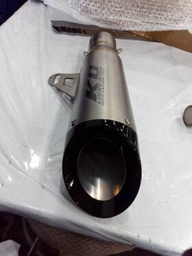 Hpmpko064-d Ko Lightning 51 Mm 2ftft Universal Motorcycle Exhaust Muffler Stainless Steel Pipe Db Killer