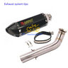 Kolightning-063f 120d Kolightning Motorcycle Exhaust System Muffler Escape Mid Connect Tube Modified
