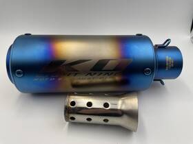 Tp106 Kolightning Universal Exhaust Pipe Motorcycle Muffler Escape Removable Missing Parts